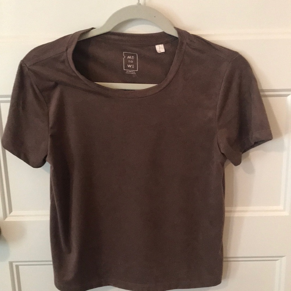 Suede t shirt
